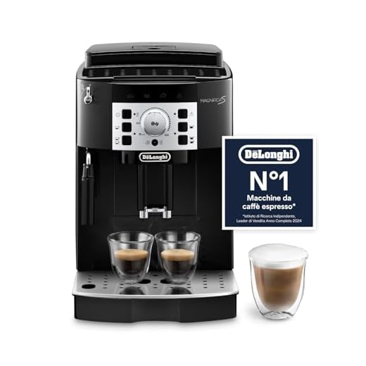 De'Longhi Magnifica S ECAM22.110.B, Macchina da caffè Automatica, Chicchi macinati al momento, 4 Bevande One Touch, Montalatte classico, Spegnimento Programmabile, Nero