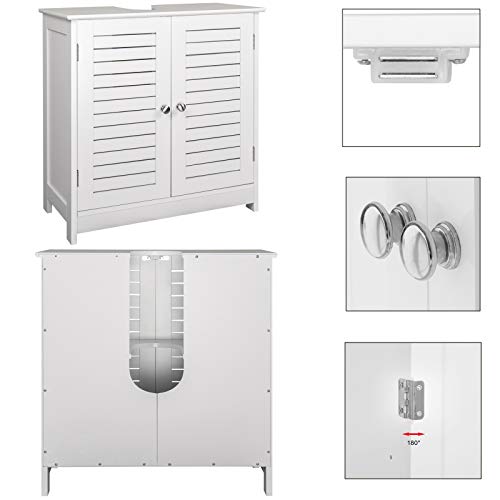 EUGAD-Armario-Bajo-Lavabo-Mueble-para-Debajo-de-Lavabo-Mueble-Lavabo-de-Bano-Almacenamientocon-2-Puertas-MDF-60-x-30-x-60-cm-Blanco-0016WY