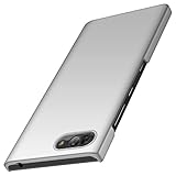 BlackBerry Key2 LE Case, Almiao [Ultra-Thin] Minimalist Slim Protective Phone Case Back Cover for BlackBerry Key2 LE (Smooth Silver)