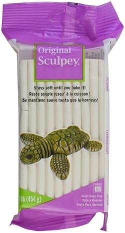 Scupley Oven Bake Clay, White