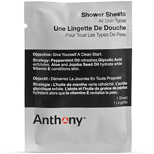 Anthony Body Wipes For Adults Bathing, Post Workout, & A Must Have Camping Personal Care Product – Travel Shower Wipes No Rinse Body Wash – Disposable Wash Cloth Towelettes 12 9”X12.5” #TOP4