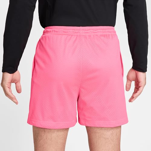 Nike Men's Dri-FIT 5" Mesh Basketball Shorts (HV1880-645, Hyper Pink/White)3
