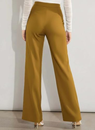 Image of KOTTY Women's High-Rise Straight Fit Stretch Pants for Office, Casual and Smart Wear