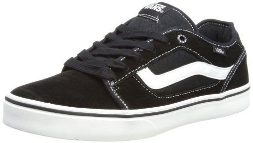 Baskets mode homme Vans M Torer en toile noire et semelle blanche