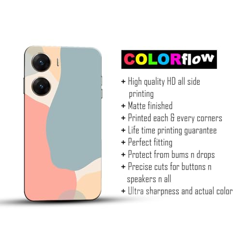 Image of COLORflow Polycarbonate Back Cover Compatible with Vivo V29E 5G | Beautiful Stone Marble | Designer Printed Hard CASE Bumper Back Cover Compatible with Vivo V29E 5G