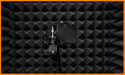 Image of YGM Acoustic Foams 6x3 Sheet Pyramid Acoustical Soundproofing Padding absorbption Studio Sound | Control Echo & Reverb - 2 Inches | Charcoal Black (38 Density, Set of 2)