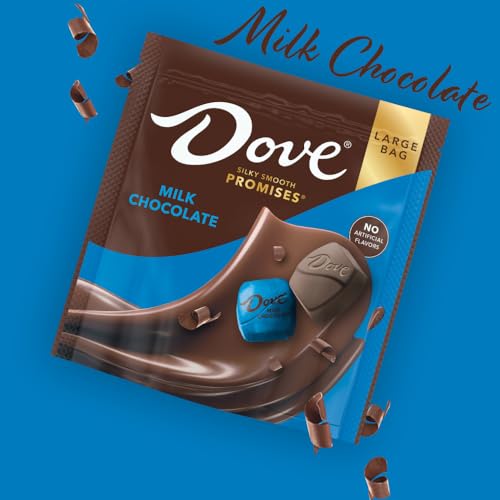 Image of DOVE PROMISES Milk Chocolate Candy, Individually Wrapped, 14.08 oz Bag