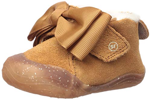 Stride Rite Girl's SR Campbell Ankle Boot, Chestnut, 1 Toddler