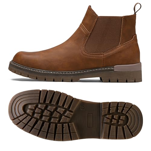 Image of Jousen Chelsea Boots Casual Slip On Ankle Waterproof Mens Boots