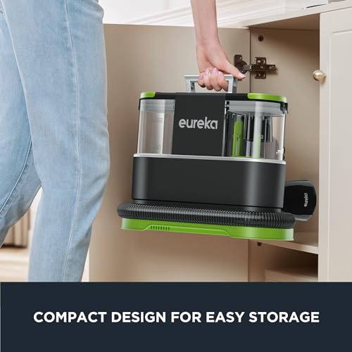 EUREKA Portable Carpet and Upholstery Cleaner, Spot Cleaner for Pets, Stain Remover for Carpet, Area Rugs, Upholstery, Coaches and Car, 50.7oz Large Water Tank, NEY101GR with Cleaning Formula, Green by Eureka - Image 8