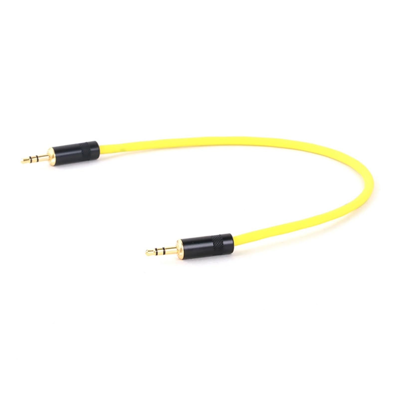 Câble jack mâle 3,5 mm vers jack mâle TRS 3,5 mm for casque, microphone, convertisseur Carmera(Giallo,5m)