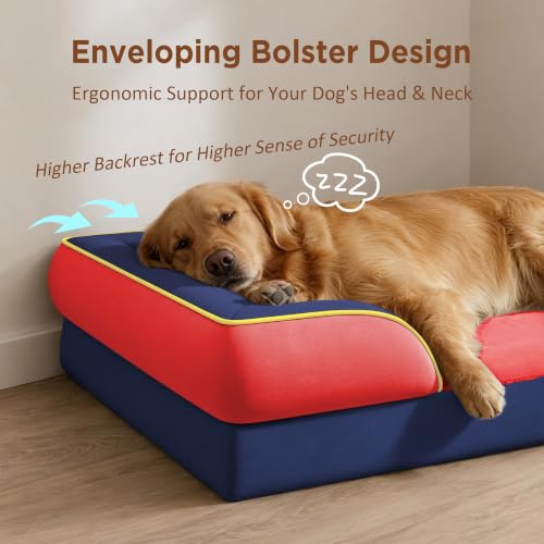 Comfort Expression Orthopedic Dog Beds for Large Sized Dog with Bolster — view 3
