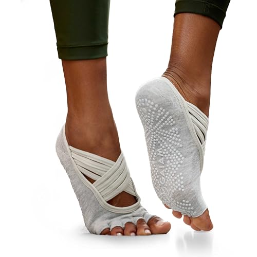 Gaiam Grippy Yoga Socks with Non-Slip Grip for Women – Barre, Pilates & Hot Yoga at Home for Added Balance and Stability | Single Pair, 2-Pack & 3-Pack