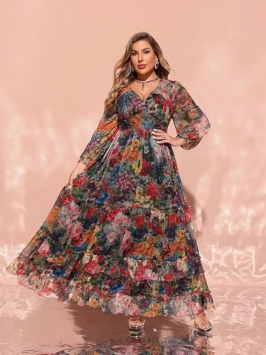 Image of TOLEEN Women's Plus Size Sequin Dress Luxurious Style Formal Cocktail Evening Party Maxi Dresses