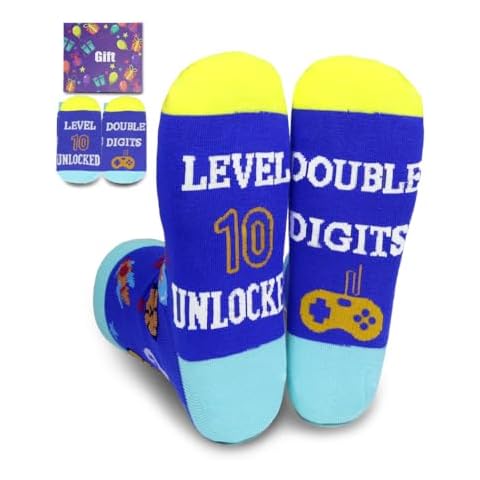 VROCUSE Basketball Socks for Tween Girls Boys Age 10th Birthday GIfts - Double Digits Birthday Gift Ideas Presents-Ten Year Old Girl Gifts Cover