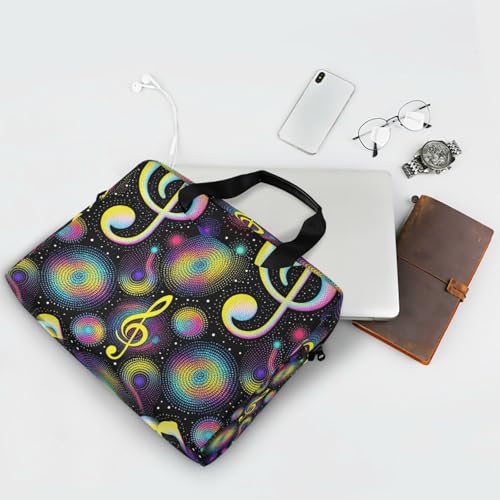 Funda para portátil 15.6" negra con asa y correas miniatura 7