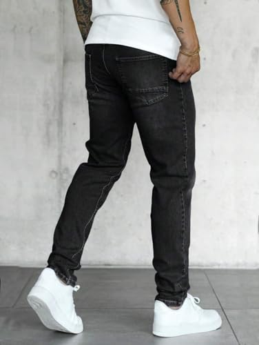 ZAFUL Men's Skinny Jeans Slim Fit Stretch Jeans Washed Flex Jeans Fashion Denim Pants3