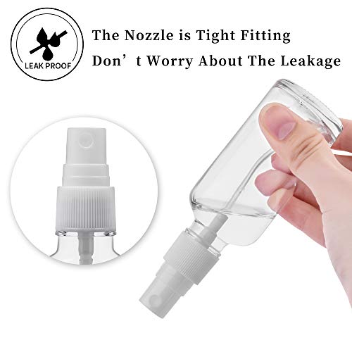 Hydior 2Oz Clear Glass Spray Bottles For Essential Oils, Small Spray Bottle With Plastic Sprayer - Set Of 3 #TOP4