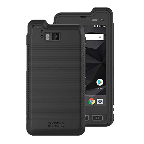 Wireless ProTech Case Compatible with Sonim XP8 Phone Model XP8800, Durable Slim Flexible Cover Case with Drop Protection (Black)