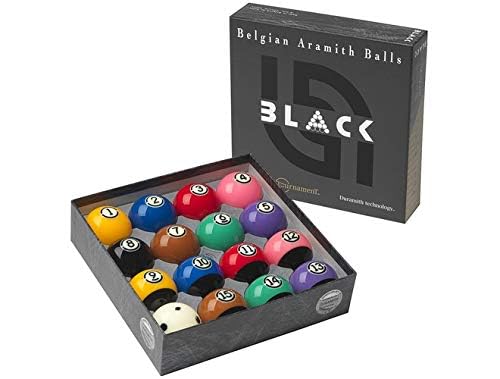 Aramith Tournament Black Billiard Pool Table Ball Set - Thumbnail 2