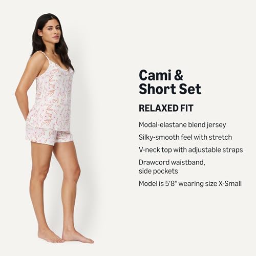 Image of Amazon Essentials Women's Modal-Blend Pajama Set, Camisole with Shorts