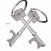 Produktbild Daliuing Flaschenöffner Spezielle Schlüsselanhänger Key Ring für Öffnung Bier Flasche Ornaments Anhänger Cars Staubbeutel Handy (Sliver), Silber, 7.2 * 2.2 * 0.5cm