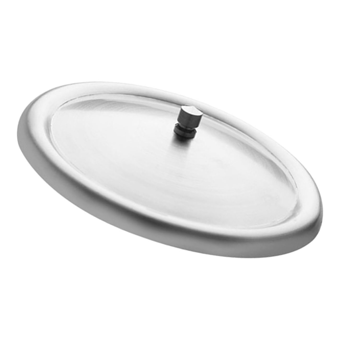 LALADEFIEE Cup Covers Beverage Dispenser Lid Tiny Handle Stainless Steel Round Cup Lid