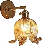 Matériau : cette petite applique murale est constituée d'un corps de lampe en cuivre. Avec un abat-jour en verre à haute transmission. La lumière réfléchie est confortable, lumineuse et non éblouissante.