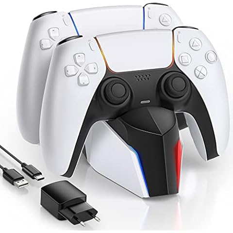 ECHTPower PS5 Controller Ladestation PS5 Ladestation 2 Std Schnelllade Cover