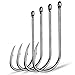 AMHDV 200pcs/pack Baitholder Fishing Hooks Forged Long Shanked Fishing Hook Barbed Shank Beak Bait Holder Hooks (200pcs-3/0#, Black)