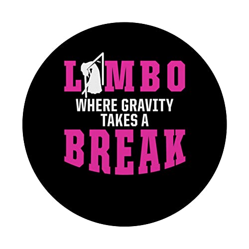 Limbo Dance Limbo Dancing Dancer Girl Limbo Stick PopSockets Swappable PopGrip, Black - Image 3