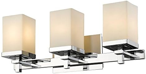 Golden Lighting DDDD-BA3 Maddox Bath Fixture, Chrome, 3 Lights