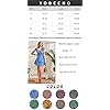 YOBECHO Womens Summer Ruffle Sleeve Sweetheart Neckline Printing Dress Mini Dress Blue