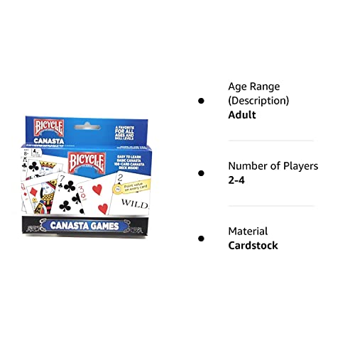 Bicycle 2-Pack Canasta Card Games Standard #TOP2