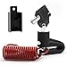 Timertick Candado de Freno de Disco,Bloqueo de Disco de Freno con Cuerda Recordatoria y 2 Claves,Cerradura para Scooter,Bicicleta,Moto (Negro)