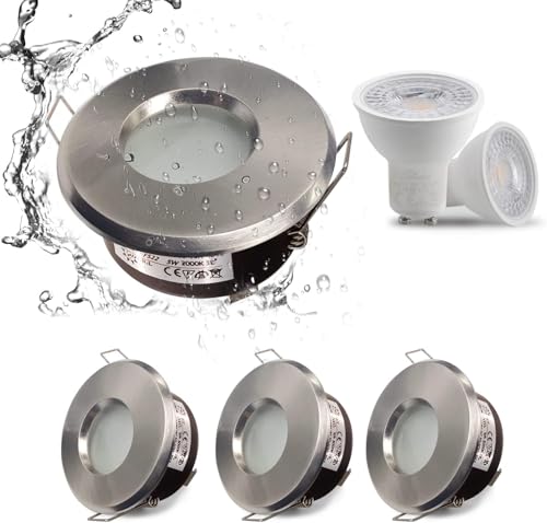 Spot encastrable LED IP65 5W finition épurée pour plafond design et bain