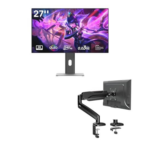 Image of Redragon 27 inch OLED Flat Gaming Monitor GMK914 Single Monitor Mount Stand