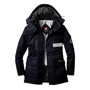 BURTLE バートル 防寒コート(大型フード付き)(ユニセックス) 秋冬用 ブラック LL 7211 35" 