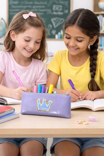 Image of ASIAN Cute Pencil Pouch for Boys & Girls | Zipper Pencil Case for Kids | School Stationery Organizer | Cosmetic & Pen Holder for School, Office & Travel