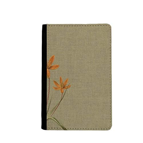 Portefeuille de voyage en lin orchidée brodé le carnet secret de vos plus beaux périples