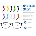 FOMIYES 80 Pcs Frame Glasses Tips Glasses Protectors Eyeglasses Strap Holders Eyeglass Leg Sleeves Eye-wear Leg Covers Silicone Eyeglass Leg Covers Eye-wear Leg Tools Eyeglass Tools