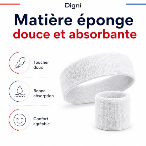 Bracelets éponge Algérie poignet sport absorbant supporter fennecs