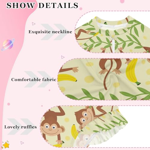 Girls One Piece Swimsuits UPF 50+ Quick Dry Rashguard Bathing Suits Long Sleeve Zip Swimwear Size 3-12Y4