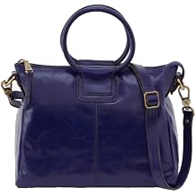 Sheila Medium Satchel in Polished Leather - Winter Violet