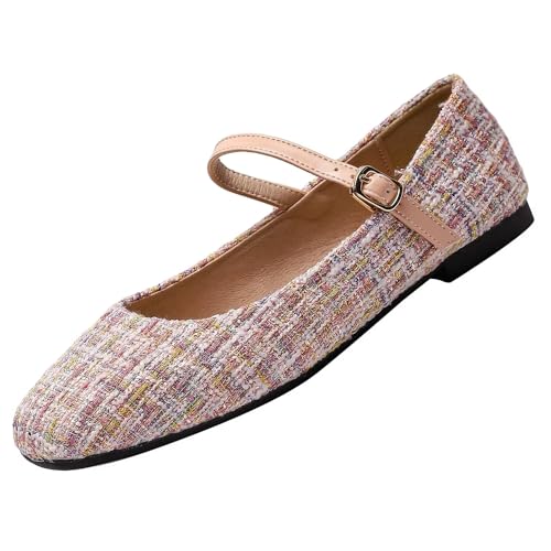 Hee grand Flats for Women, Mary Jane Shoes for Women, Women's Flats, Comfortable Flats Shoes Women, Womens Ballet Flats with Straps, Low Heel Dress Shoes,Womens Flats