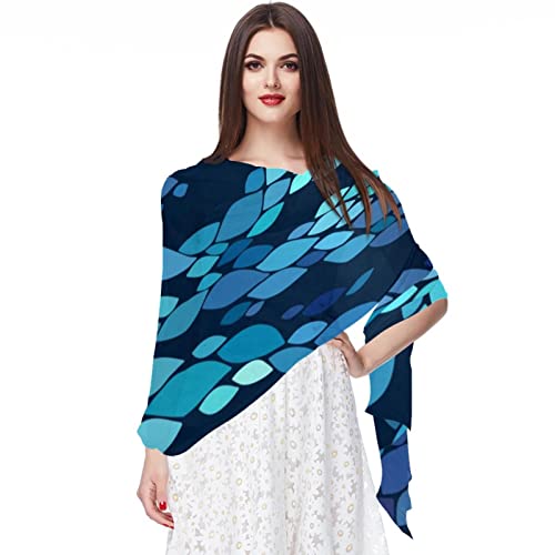 Foulard squelette en mousseline de soie écharpe de mariage raffinée