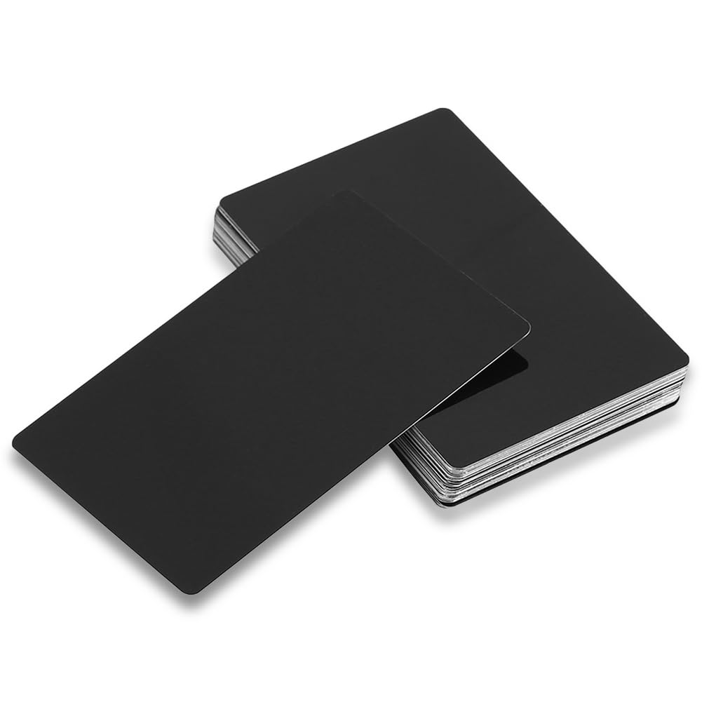 Biglietti Da Visita In Metallo - 50pcs Piastra Vuota Laser In Alluminio