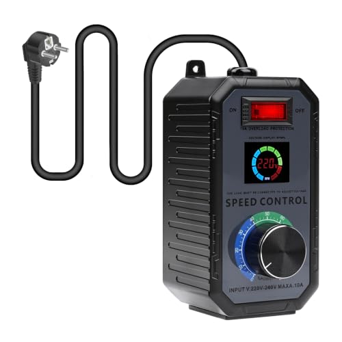 Variateur de Vitesse pour Moteur 220V AC Régulateur de Tension Meuleuse d'angle Souffleur Perceuse électrique Variateur de vitesse progressif Commutateur de...