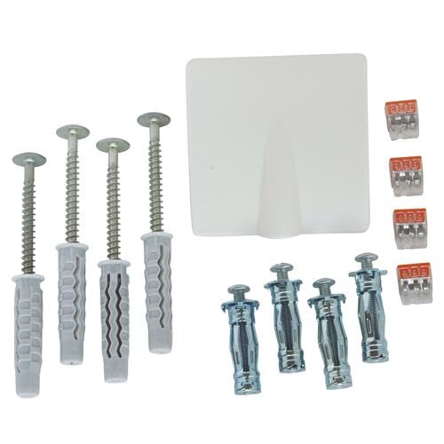 Image secondaire de SOMATHERM FOR YOU, Kit d'installation complet pour radiateur électrique - Vis et chevilles pour paroi pleine et creuse, borniers