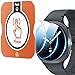 LK 3 Stück Displayschutz für Samsung Galaxy Watch 8 44mm Schutzfolie, Einfache Installation, Kratzfest, Blasenfrei Panzerfolie, 9H Glasfolie für Galaxy Watch 8 44mm Schutzglas [ Neues Modell 2025]